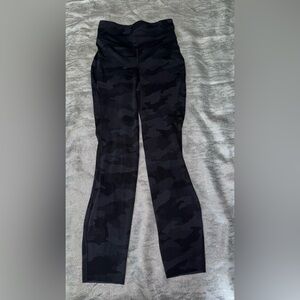Lululemon Black Camouflage Leggings